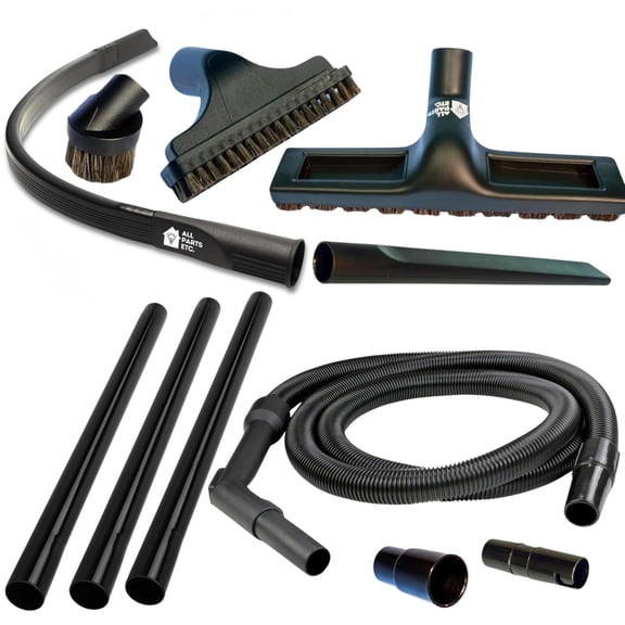 Universal Vacuum Attachment Kit - Compatible with Shark Navigator Lift-Away NV360, NV356K, NV352, NV351, NV42, NV70, Riccar, Simplicity, Panasonic, Sharp Uprights  Includes 10ft Extension Hose, 3 Wa