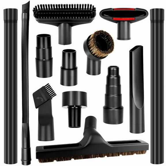 Universal Vacuum Attachment Kit, Universal Vacuum Attachments & Brushes 1.25 Inch Vacuum Hose Adapter Wet Dry