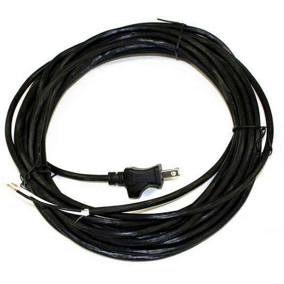 Universal Vacuum Parts Vacuum Cleaner Power Cord 30 Feet 2 Wire, Black