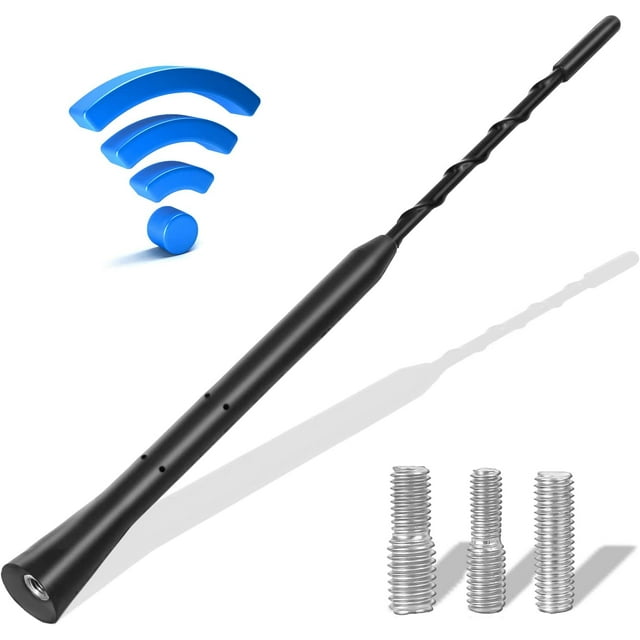 Universal Vehicle Antenna Replacement 9 inch, AM FM Roof Mount Car