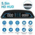 thumbnail image 1 of Universal Vehicle Smart HUD Display Speedometer Odometer with Acceleration Time Compass Altitude Driving Distance Over Speed Alarm HD LED Display for All Vehicle TeqHome, 1 of 10