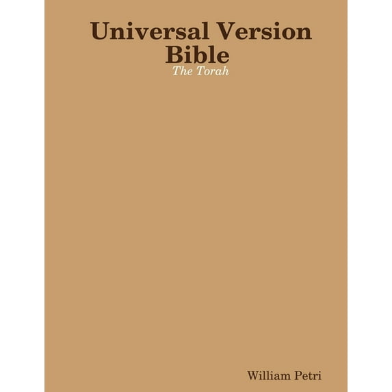 Universal Version Bible The Torah (Paperback)
