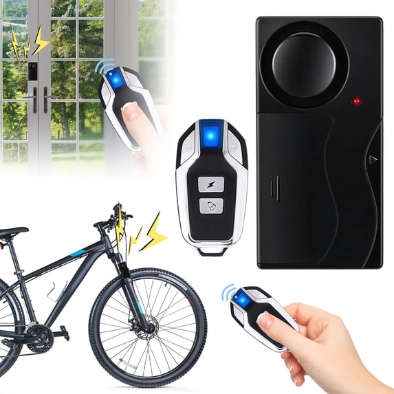 Universal - Vibration Alarm System for Scooters and Motorcycles with Remote Control Adjustable Sensitivity