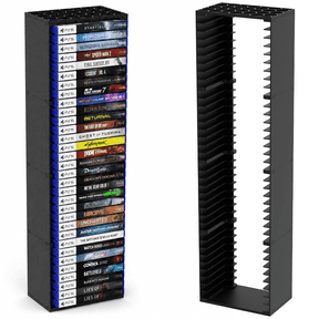 Universal Video Game Storage Tower, Stores 36 Games or Blu-Ray Disks Compatible with PS5/PS4/Xbox/Switch , 4 Tiers