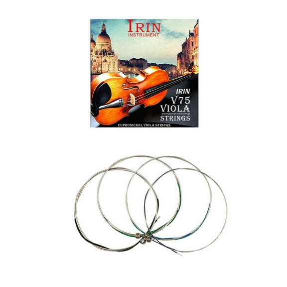 Universal Viola Strings Replacement Stainless Steel Wire Nickel Silver String for Professional and Student Viola Players