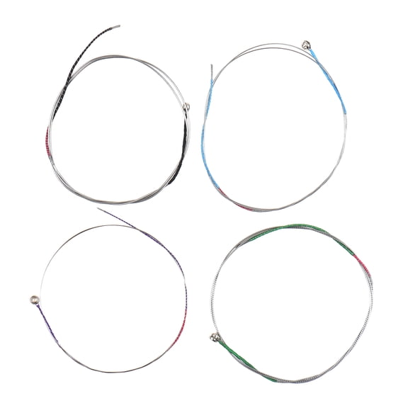 Universal Violin Strings Full Set GDAE Aluminium Alloy Wound Fiddle Strings Replacements for 3/4 4/4 Violins, 4 Count Pack / 4.33 x 4.33 Inches