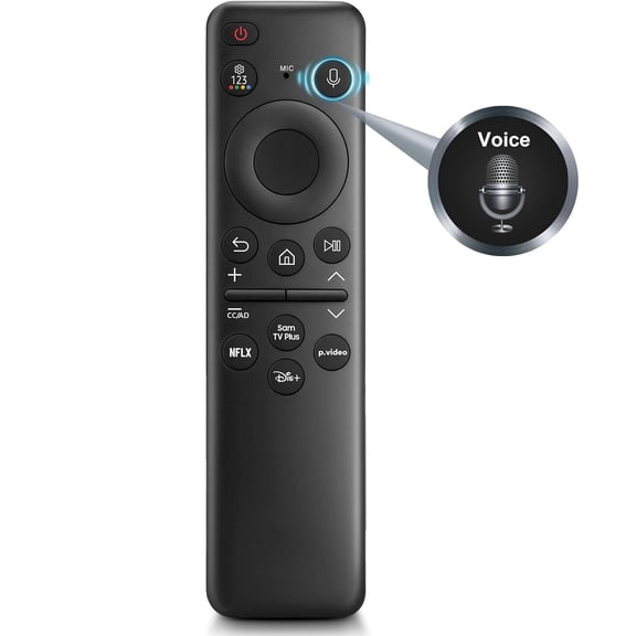 Universal Voice Remote for Samsung Smart TVs, Replacement for 2019–2026 Samsung Crystal QLED OLED Neo UHD Magic 4K 8K Smart TVs (No solar power and charging function)