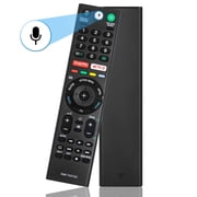 RMF-TX310U Voice Replacement Remote Control (Black) with Mic for S-ony 4K Smart Bravia TV XBR-43X800G XBR-49X800G XBR-49X900F XBR-55X800G XBR-65X900F XBR-65X800G XBR-75X900F XBR-75X800G XBR-85X900F