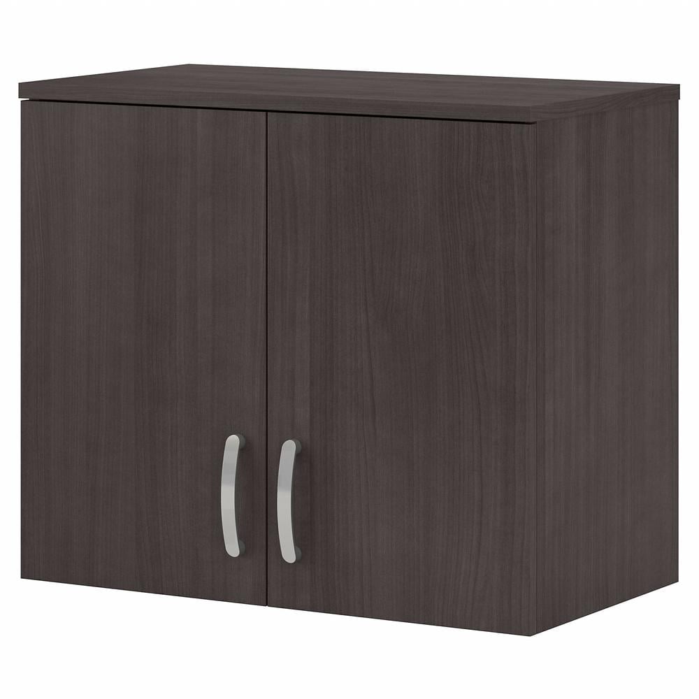 Transitional Storm Gray 28'' Engineered Wood Wall Cabinet