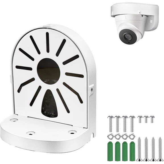 Universal Wall Camera Mount Bracket for Dome Security Camera Cable Management Mounting Case Deep Base Junction Box Indoor CCTV IP Surveillance Cameras Holder Aluminum Alloy
