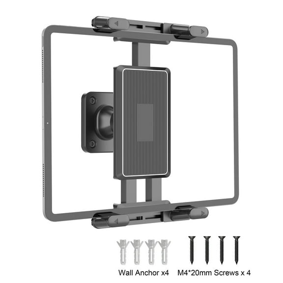 Universal Wall Mount Holder For Mobile Devices 4.7 To 15 Inches Compatible With Various Surfaces