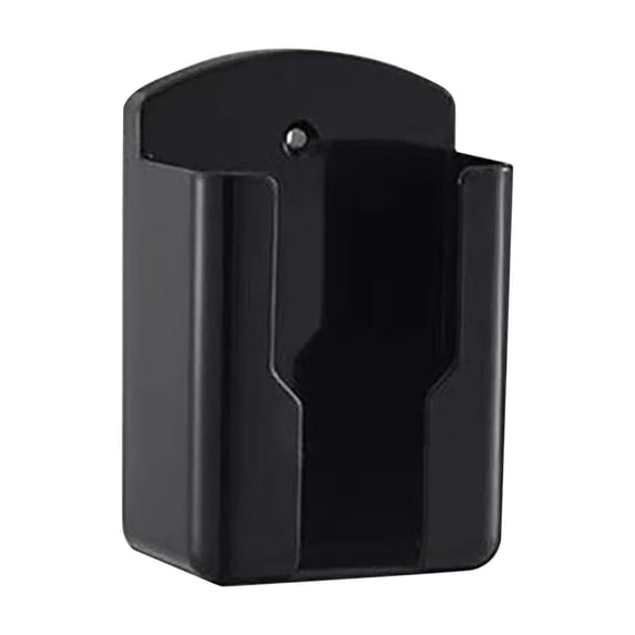 Universal Wall Mount Storage Box - No Drill Adhesive Remote Control Organizer for Home Office Desk, Car, - Sturdy Plastic Wall-Mounted Holder for Phones Pens Accessories