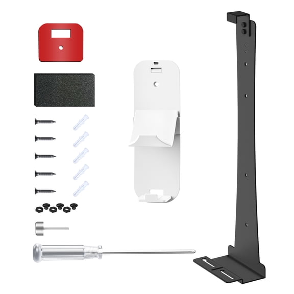 Universal Wall Mount for PS5 Pro/PS5/PS5 Slim Console，Wall Mount Kit with Controller Holder and Headphone Hook, PS5 Accessories Storage Stand