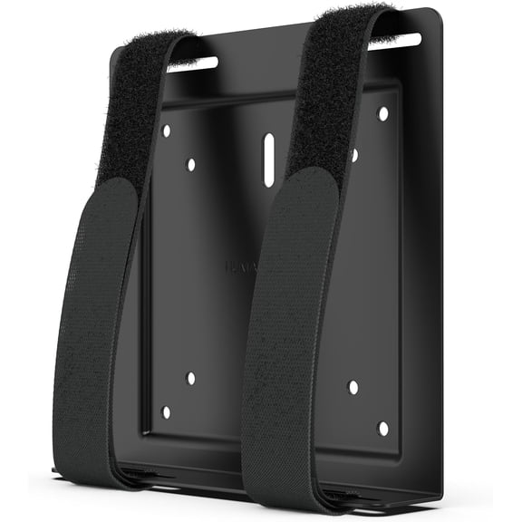 Universal Wall and VESA Mount, Adjustable Strap for Small Computers, UPS Units, Cable Boxes, Modems and Other Electronic Devices, Mounts on The Wall or Back of a Computer Monitor