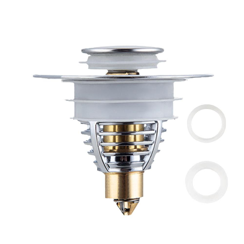 Universal Wash Basin Bounce Drain Filter Up Bathroom Drain Sink Plug ...