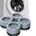 thumbnail image 1 of Universal Washing Machine Anti-Vibration Anti-Skid Adjustable Leveling Feet Pads with Shock Absorbing Rubber Base for Washer and Dryer, Fits Most Models, 1 of 2