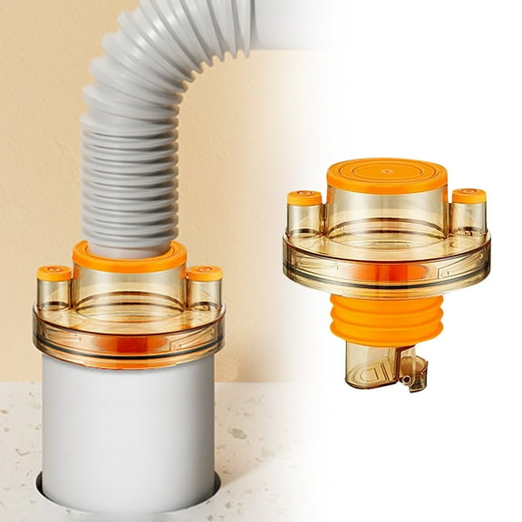 Universal Washing Machine Drain Hose Seal Kit Backflow Protector with Rubber Gasket for Secure Pipe Connection