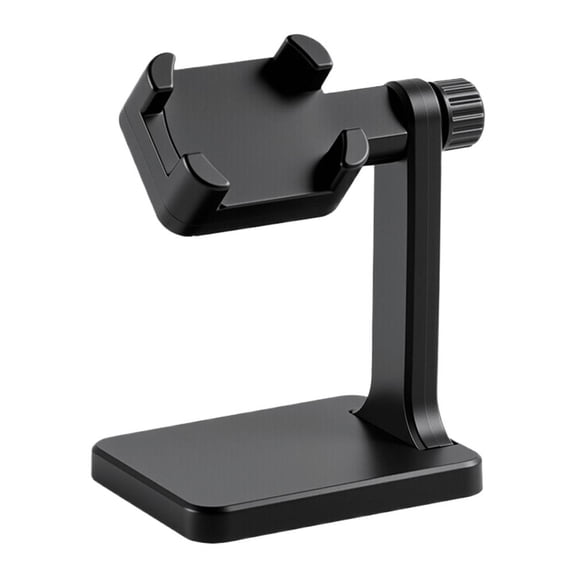 Universal Watch Charging Stand 360 Rotatable Adjustable Desktop Holder for Smart Watch Wireless Charger, Anti-Slip Stable Base with Cable Management, Fits 35-45mm, Black White