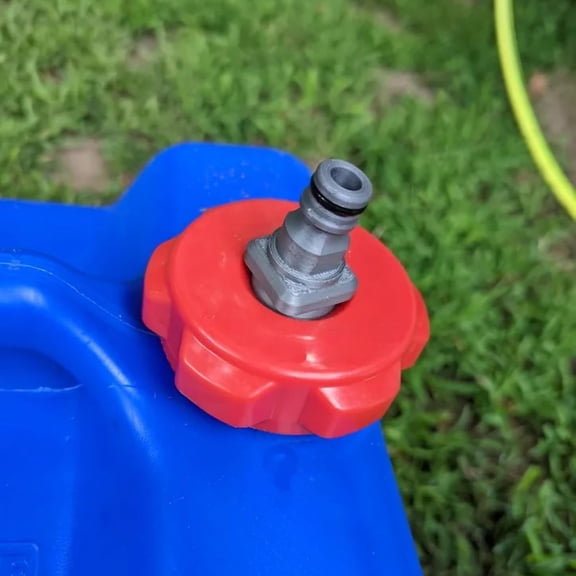 Universal Water Pump Adapter for Aqua-Tainer Style Jugs,Secure Threaded Fitting,Compatible with Standard Faucets,Camping Water Pumps,RV, Overland
