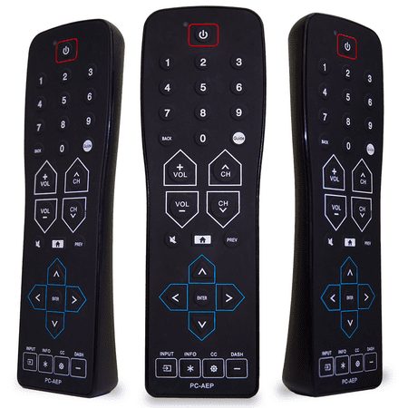 Universal Water-Resistant Television Remote | PC-AEP Pure Control Advanced Entertainment Platform TV Remote. AEP Top Box Remote