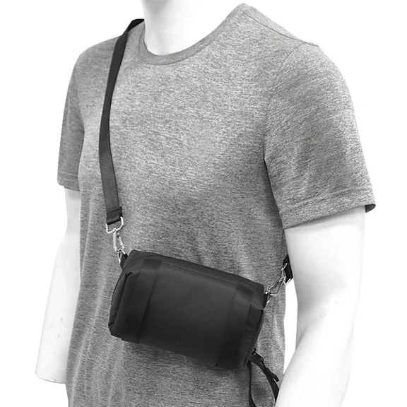 Universal Waterproof Camera Carrying Case - Portable Crossbody Storage Bag for DJI Osmo Pocket 4/3/2, Insta360 Go Ultra/X5/X4, GoPro, Shockproof Protective Handbag with Adjustable Strap