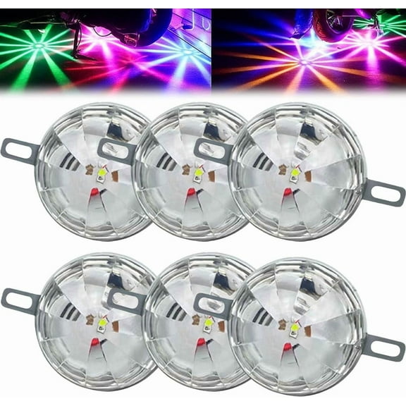 Universal Waterproof LED Chassis Lights, 12v LED Watermelon Lights for Trucks Offroad Motorcycle Electric Vehicles Chassis Light, Automotive Accent Multicolor Neon Lighting Underglow Kit(6pcs)