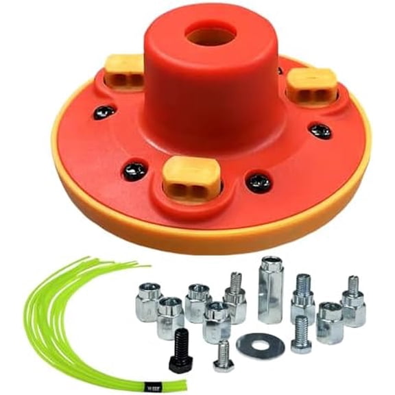 Universal Weed Eater Head, Easy Load String Trimmer Head Replacement Weed Wacker Head for Echo, Ego, Dewalt, Stihl, and Husqvarna, Includes 12pcs 1FT-0.095" Trimmer Line