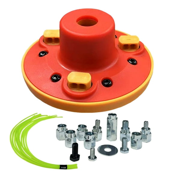 Universal Weed Eater Head, Easy Load String Trimmer Head Replacement Weed Wacker Head for Echo, Ego, Dewalt, Stihl, and Husqvarna, Includes 12pcs 1FT-0.095" Trimmer Line