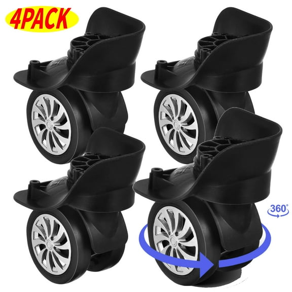Universal Wheel,4Pcs Luggage Replacement Wheels - 360 Swivel Casters for Suitcase Repair (2 Universal Fit)