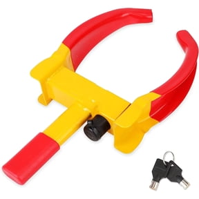 Universal Wheel Lock Heavy Duty Security Tires Lock,Adjustable Security Tire Locks Anti Theft Wheel Clamp Lock Fit for Car SUV ATVs Golf Cart.2 Keys