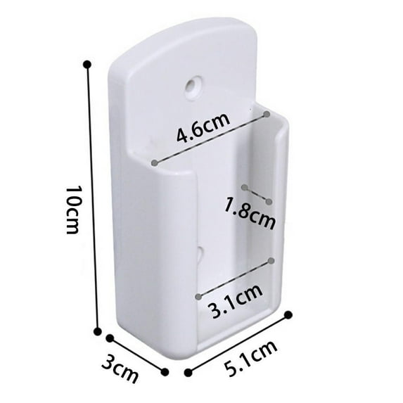Universal White Air Conditioner Remote Control Holder Wall Mounted Box Storage