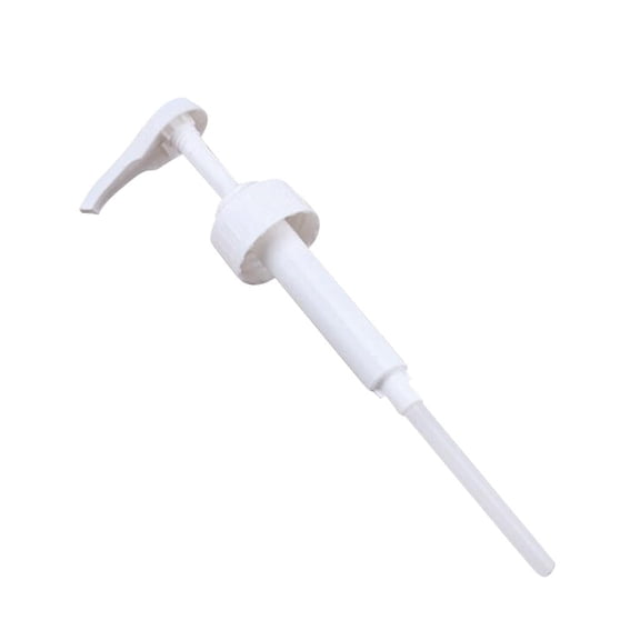 Universal White Plastic Pump Dispenser for Liquid Containers Fits 1 Gallon and 64 oz Bottles, Adjustable Nozzle, Ideal for Soap, Lotion