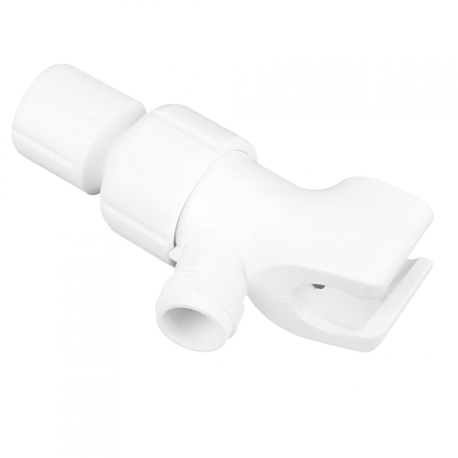 Universal White Shower Diverter Adjustable Hand‑Held Shower Bracket