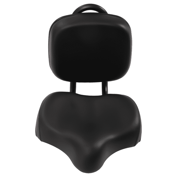 Universal Wide Bicycle Seat with Backrest High Elastic Sponge Shock Absorbing PU Cushion Adjustable Height