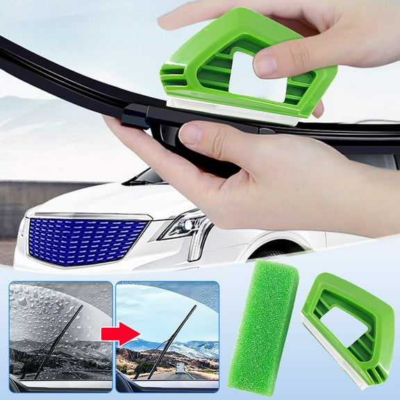 Universal Windshield Wiper Blade Restorer Tool with Sponge for Car, Truck, and SUV Maintenance