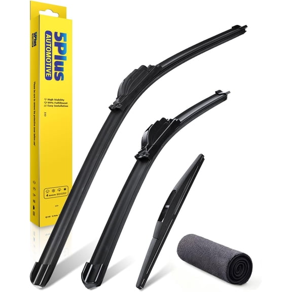 Universal Wiper Blades Fit Nissan Pathfinder Xterra 24"+18"+12" 3PCS J-Hook