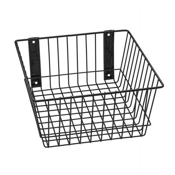 Universal Wire Basket, Black - 12 x 12 x 6 in.