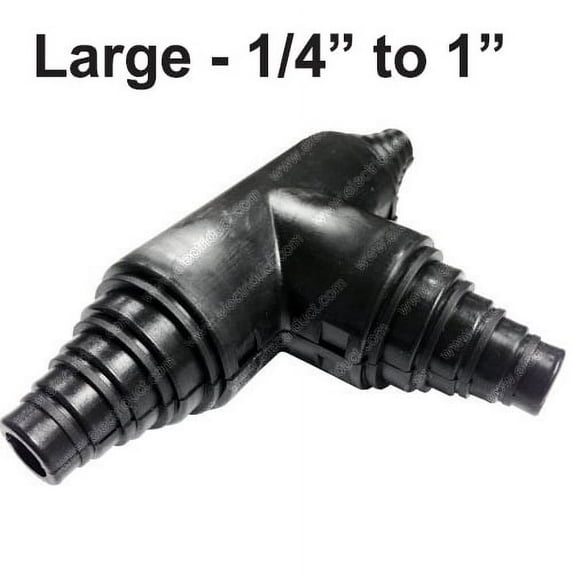 Universal Wire Loom Tee / T Connector (Large) - 5 pack