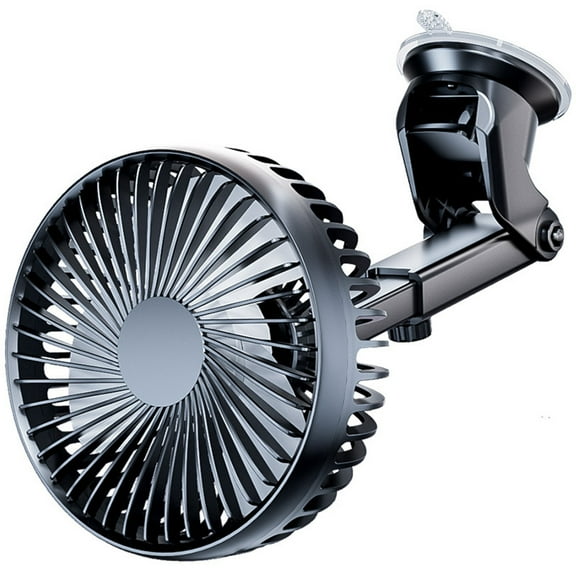 Universal Wired Car Mounted Fan,Three Speed Adjustable Vehicle Cooling Fan With USB Input,Strong Quiet Wind Circulation For Car Interior Office And Home,Wide Angle Rotating Air Blower