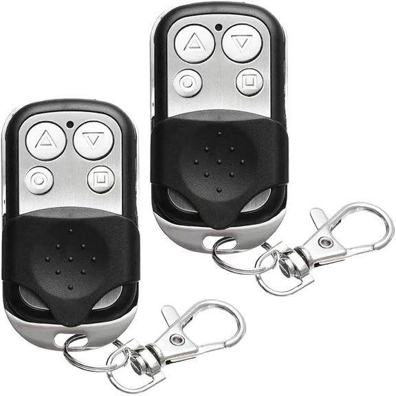 Universal Wireless 4-Buttons Cloning Copy Remote Alarms Control Replacement Electric Gate Frequency 433.92MHz for Car Garage Door Rolling Doors Gate Skylight Lock