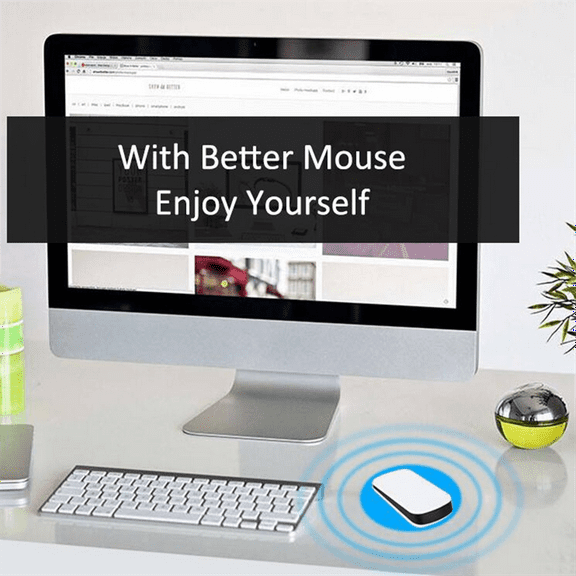 Universal Wireless Bluetooth Mouse PC Computer Notebook Optical 1200DPI Mini 2.4G Wireless Touch Mouse,1set * 2.4g wireless ultra-thin touch mouse,White