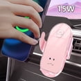 thumbnail image 1 of TIANLAIMEI Universal Wireless Car Charger 15W Fast Charging Air Vent Car Phone Holder Auto-Clamping Charger Mount Compatible with iPhone Samsung and Other Cellphone, 1 of 9