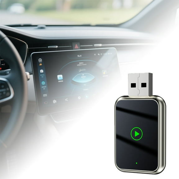 Universal Wireless CarPlay Adapter Seamless Plug and Play Conversion from Factory Wired System for and Modern Vehicles