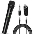 thumbnail image 1 of Universal Wireless Microphone Kit, Handheld Dynamic Microphone Wireless Mic System for Karaoke Nights and House Parties to Have Fun Over The Mixer,PA System,Speakers, 1 of 8