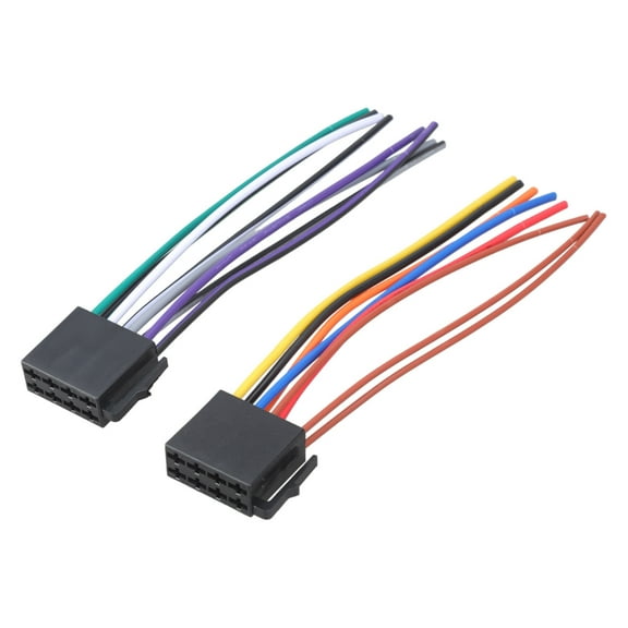 Universal Wiring Harness Connector Stereo Radio Plug Lead Wire Adaptor Compatible for Car Audio-Interface Cable