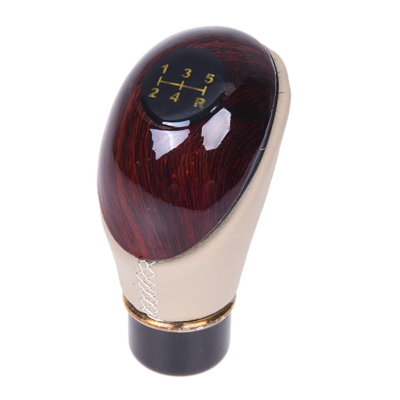 Universal Wood Grain Leather Shift Knob for Car-Truck-Hotrod Gear Manual Trans,1 x Car gear shift knob 3 x screws,Color Random