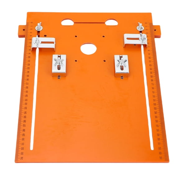 Universal Woodworking Router Table Insert Plate and Circular Saw Base Plate with Clear Precision Scale Alignment Markings for Trimming Machine, 11.02 x 14.96 Inches