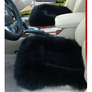 3 Pieces Faux Fur Car Front Rear Seat Cushion Set Soft Chair Pad For Warm  Winter