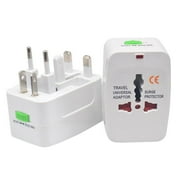 Universal Worldwide Adapter Electric Socket AU UK US EU Plug Adaptor Travel Wall Charger AC Power Option 2 USB Charging