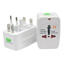 Universal Worldwide Adapter Electric Socket UK US EU Plug Adaptor Travel Wall Charger AC Power Option